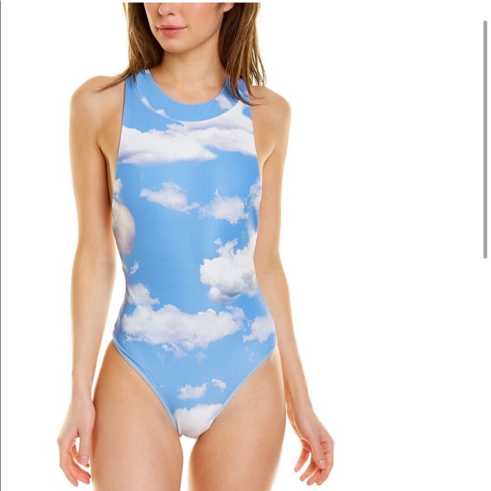 NWT Beach Riot one piece sky☁️ swimsuit